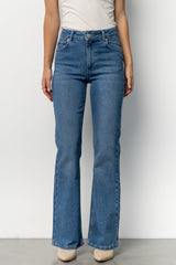 Michel Mid Rise Bootcut Jeans | Mid Wash