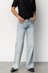 Riley Mid Rise Relaxed Fit Jeans | Light Wash