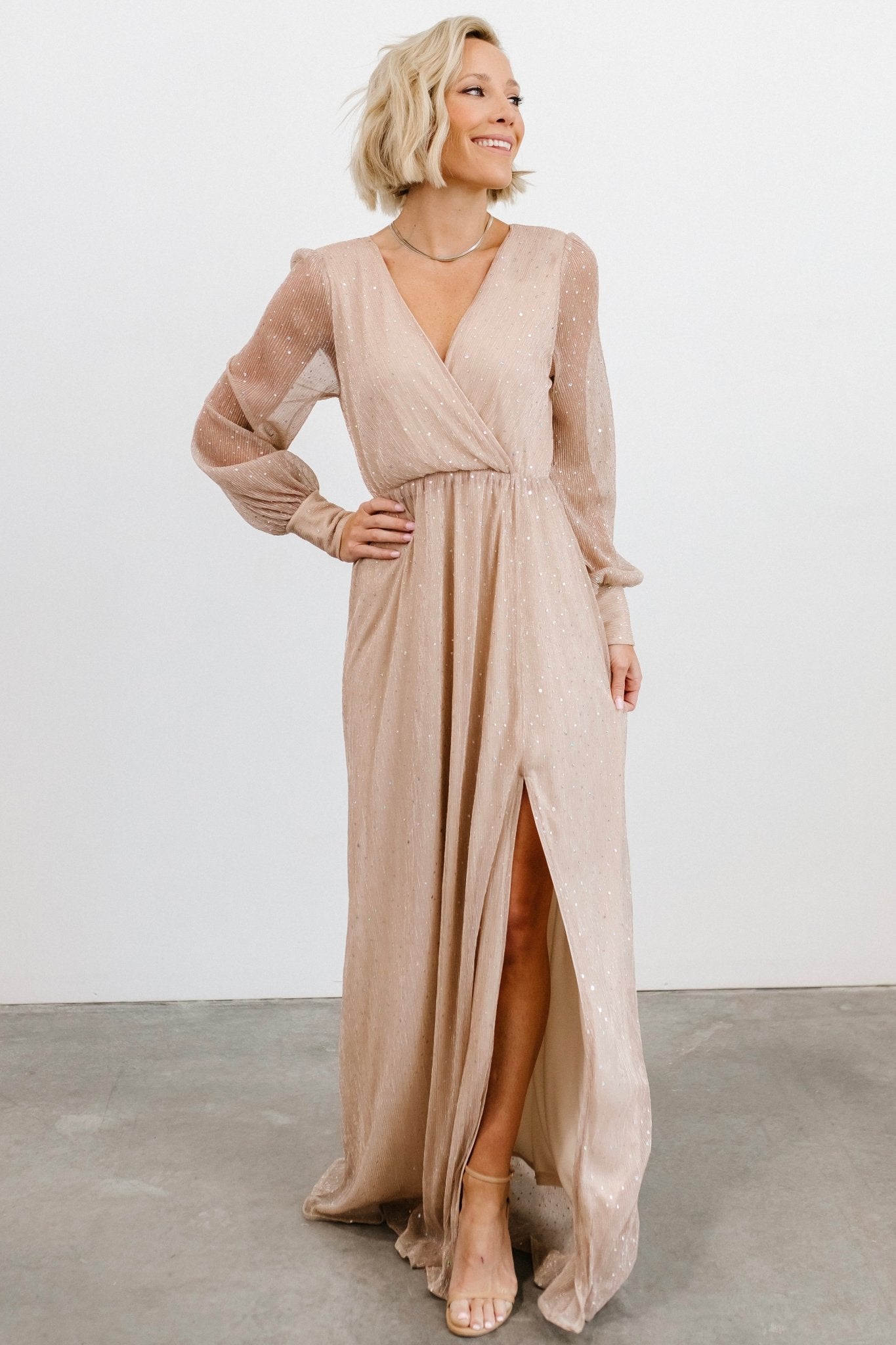 Abigail Sparkle Gown | Champagne