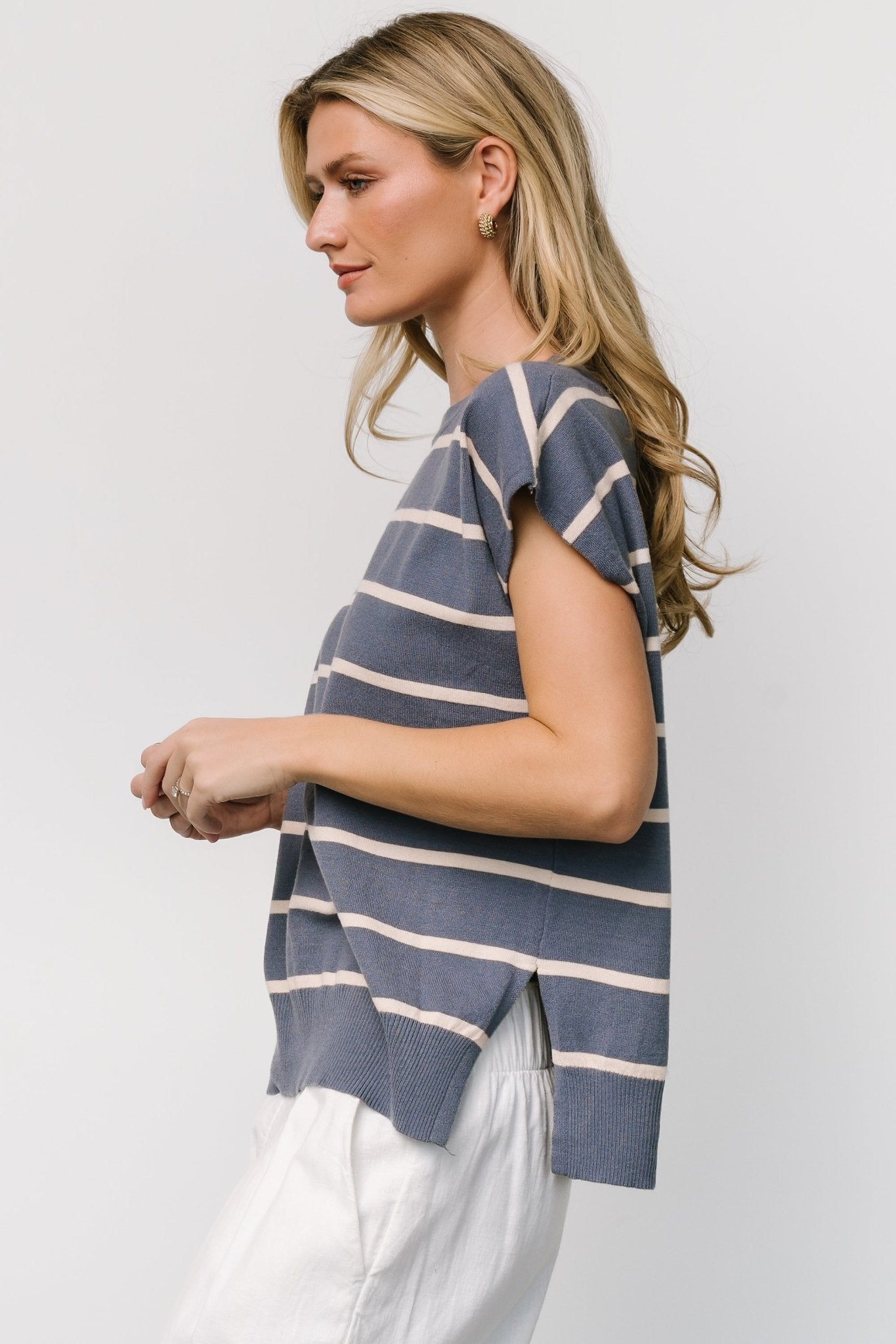 Ada Dolman Top | Slate + Natural