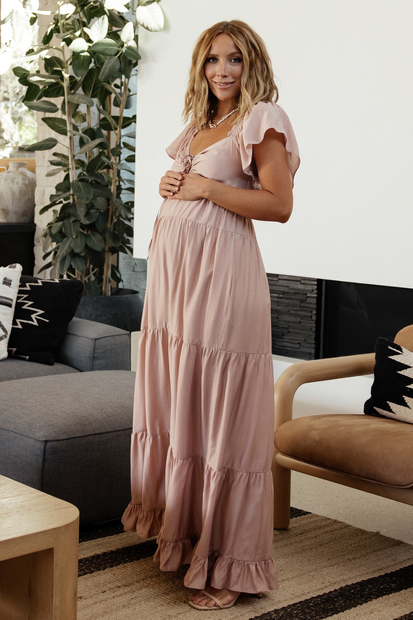 Agatha Maxi Dress | Dusty Mauve