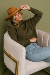 Collins Knit Sweater | Olive