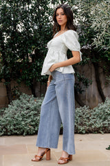 Emmi Mid Rise Wide Leg Jeans | Medium Wash