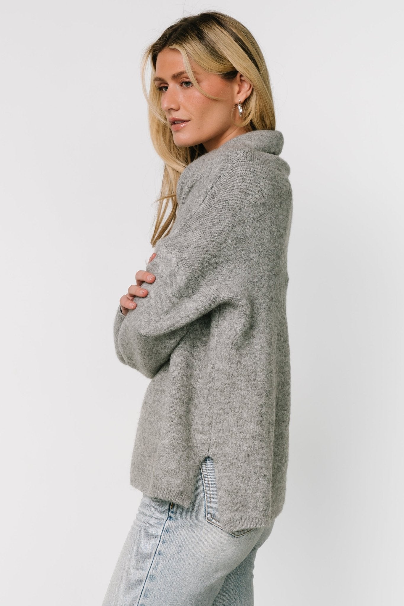 Lyon Turtleneck Sweater | Gray