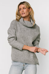 Lyon Turtleneck Sweater | Gray