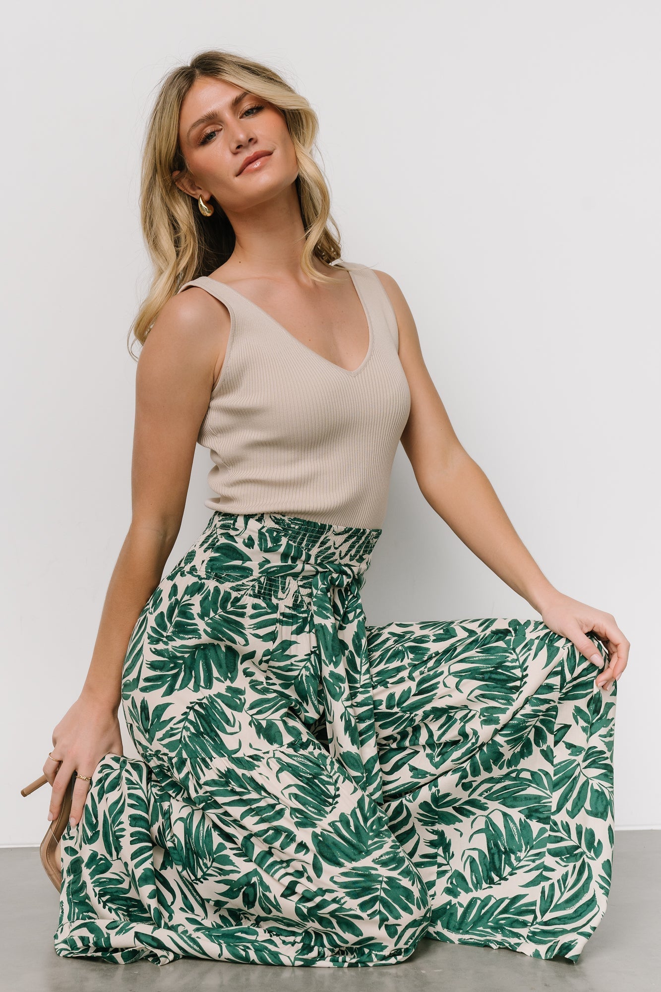 Monterey Pants | Green Print