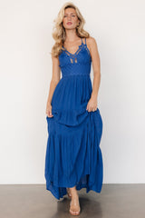 Summerlin Lace Top Maxi Dress | Blue