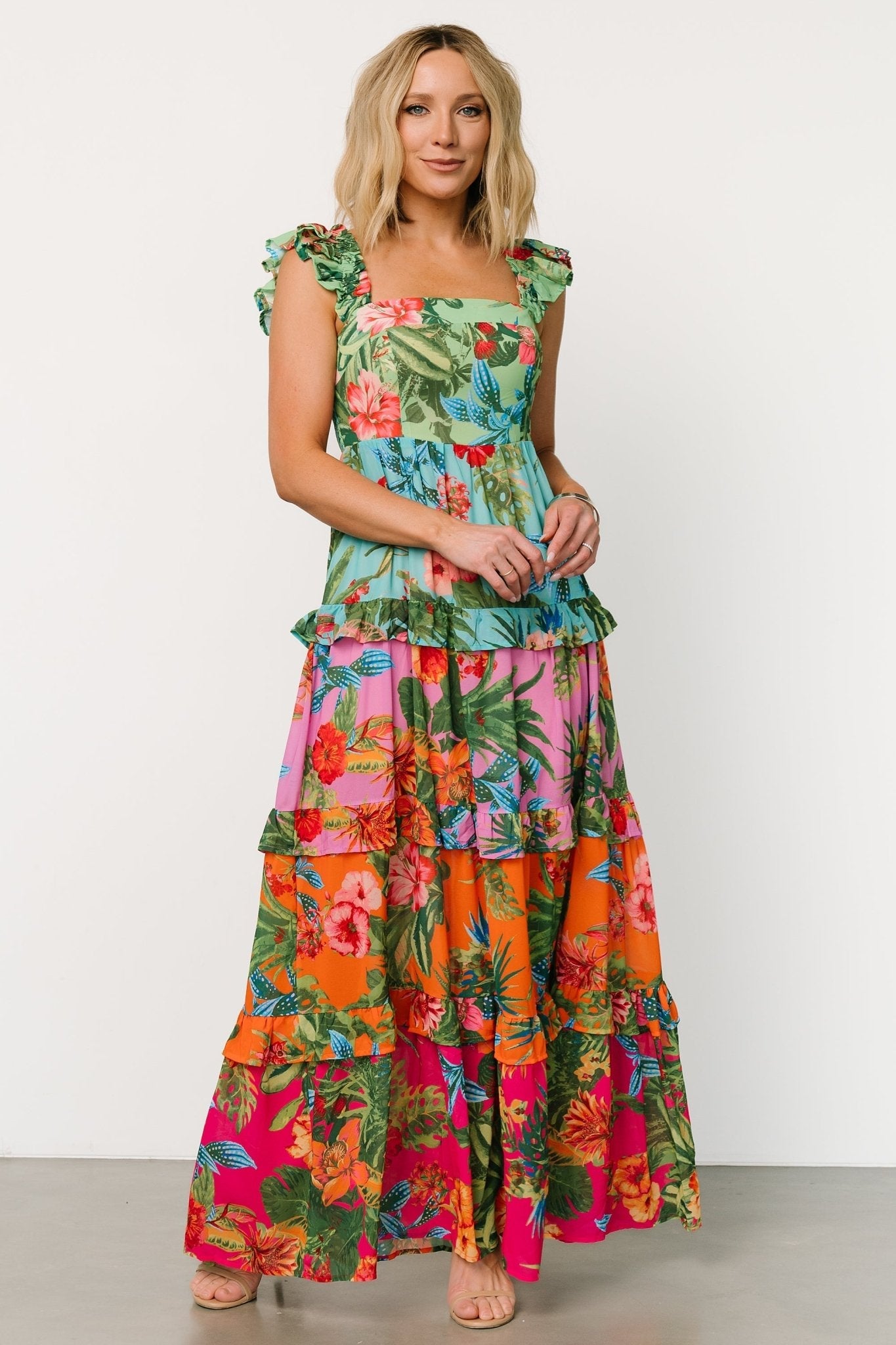 Sundara Tiered Maxi Dress | Multi