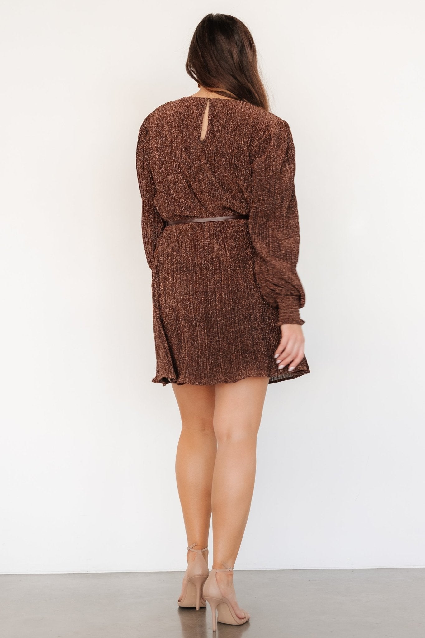 Tiandra Short Dress | Bronze Shimmer