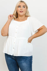 Unity Button Up Top | Off White