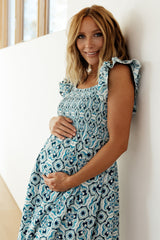 Zoey Smocked Maxi Dress | Blue Print